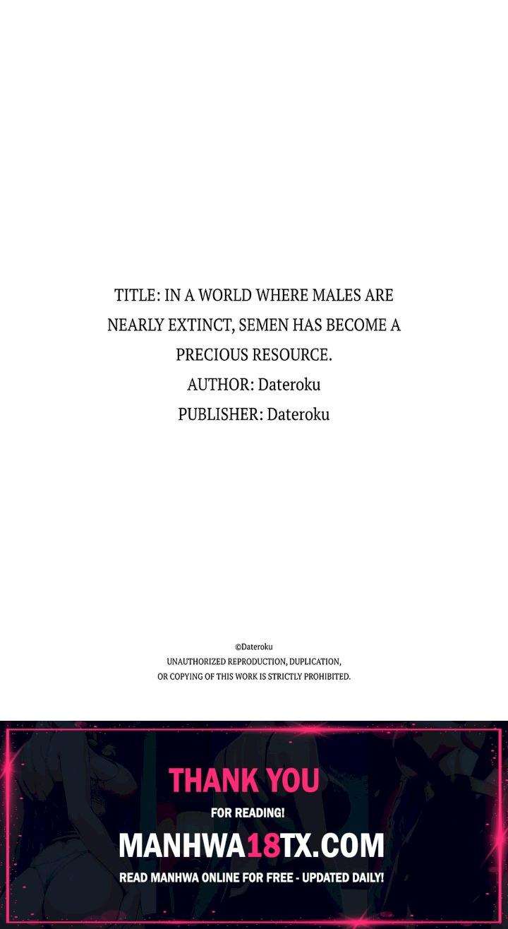 In a World Where Males Are Nearly Extinct, Semen Has Become a Precious Resource Chapter 13 - Page 6